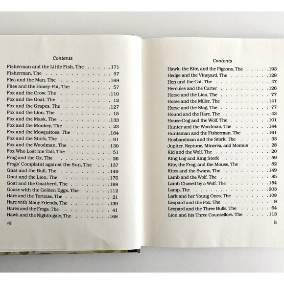 1988 Aesop's Fables Fairy Tales Illustrated First Longmeadow Edition HC SSVINHC - Picture 9 of 9